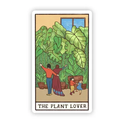 The Plant Lover Tarot Card Sticker