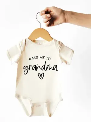 Pass Me to Grandma 6-12 Months Short