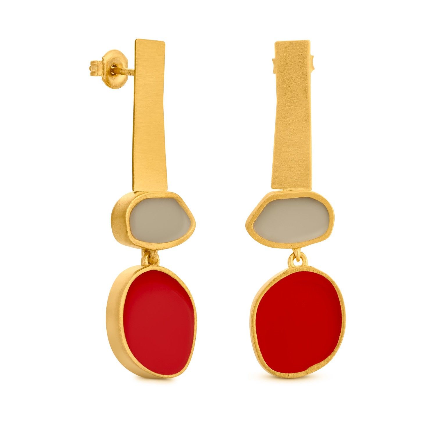 311537G COLLAGE MEDIUM EARRING GOLD