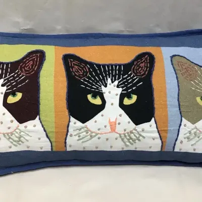 Pillow Tom Dick Harry Blue