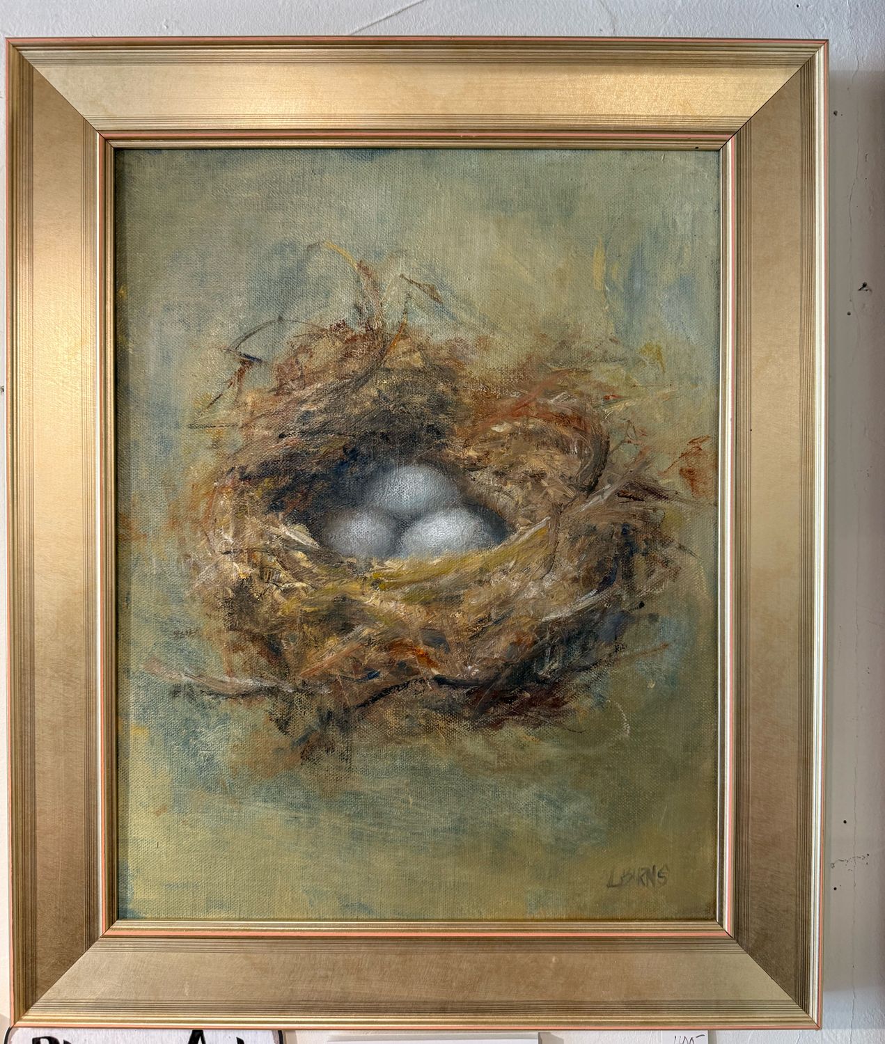 11x14 Oil On Panel Nest Egg