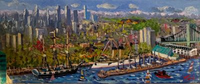 View W/Bridge 10" X24" 
