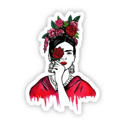 Frida Kahlo - Roses Sticker