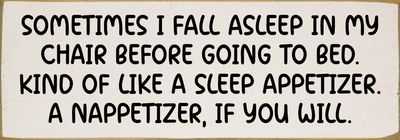 Sometimes I Fall Asleep White/black