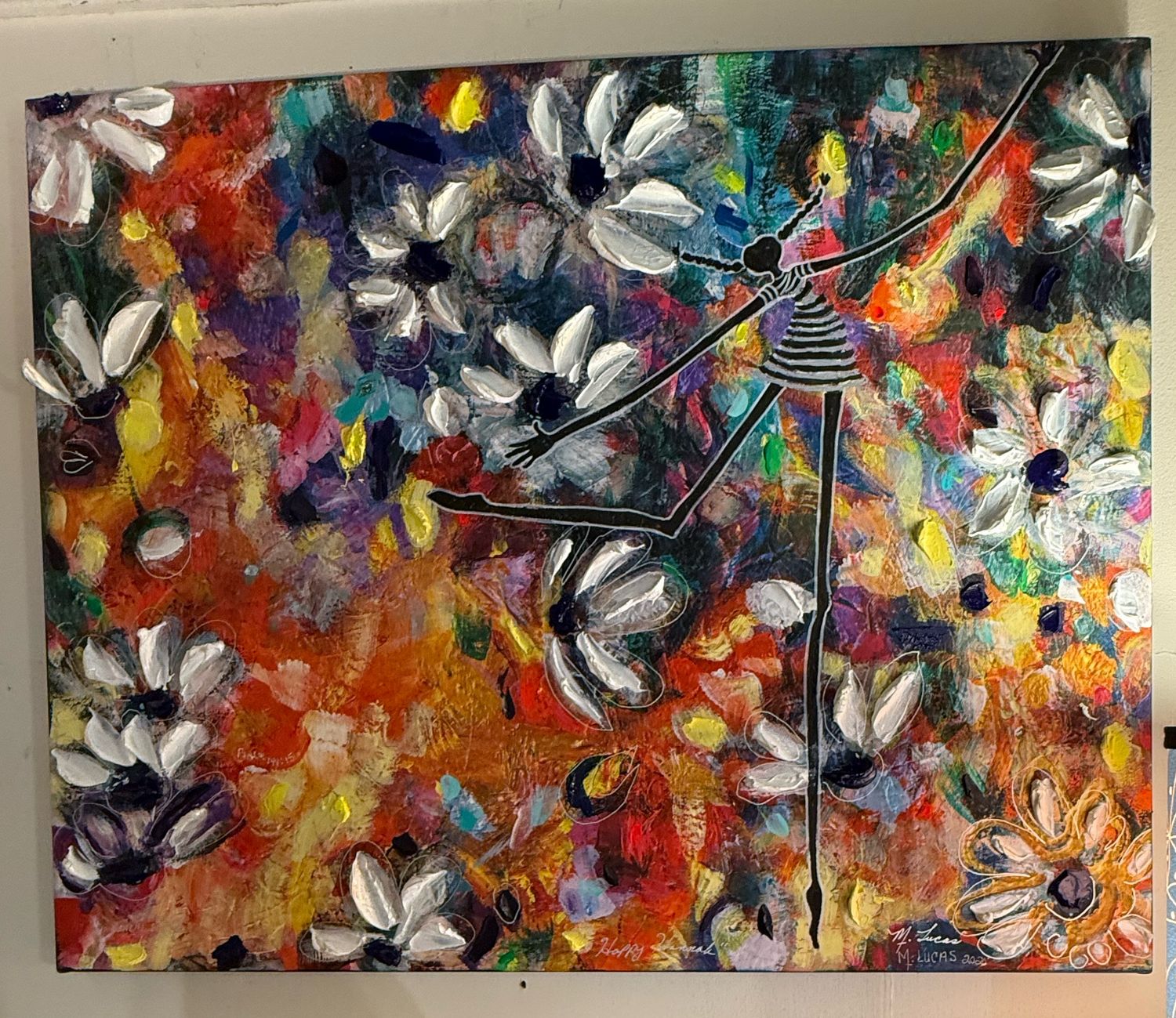 Happy Hannah Embellished Giclee 20x25