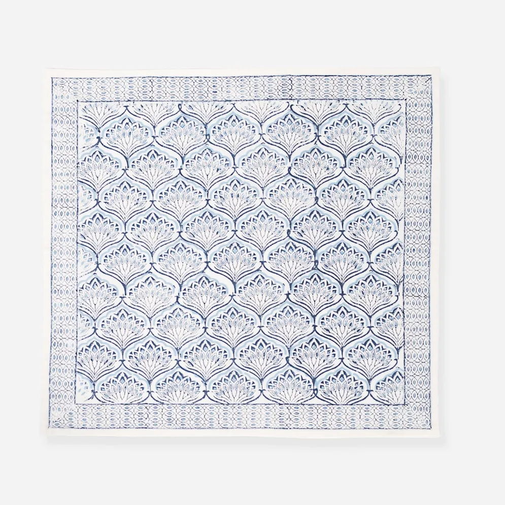 Blue Lotus Napkin Set Set Of 2