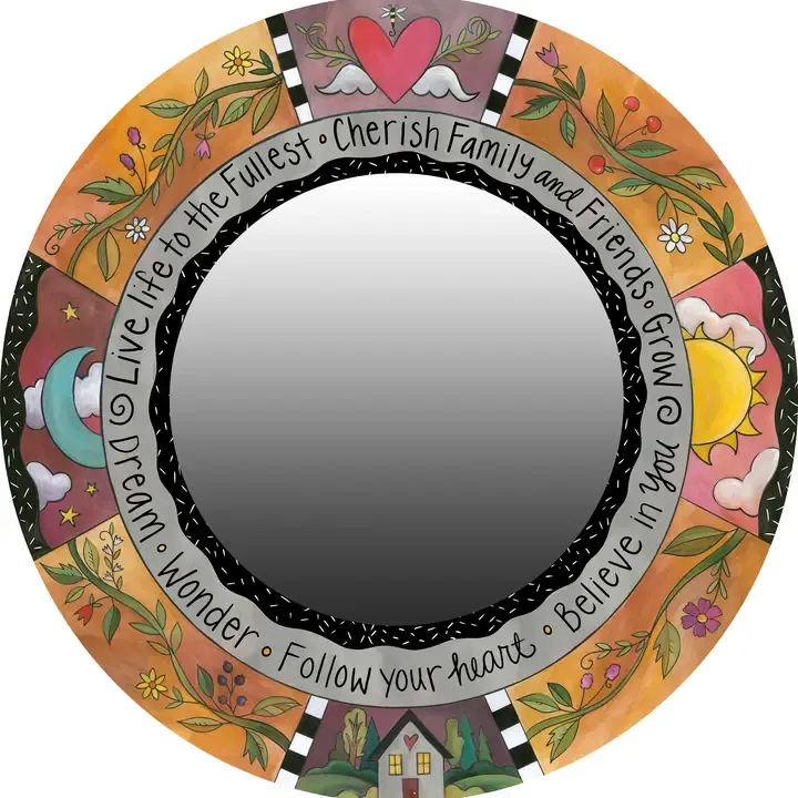 "Oh So Pretty" Circle Mirror