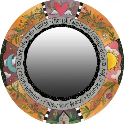 "Oh So Pretty" Circle Mirror
