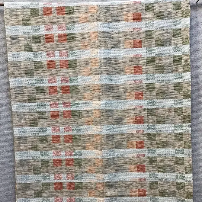 Throw Woven 60X80" Magic Weave Green Natural tones