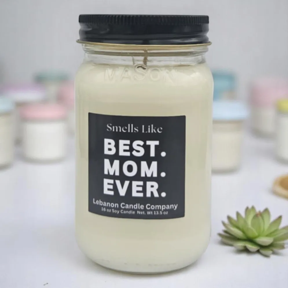 Best Mom Ever Candle Apples &amp; Bourbon