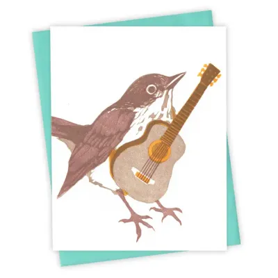 Acoustic Thrush Card