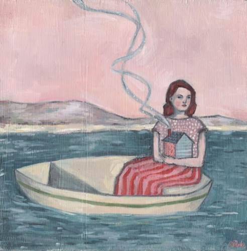 Maria set out to find the place she was meant to call home 10x10 print
