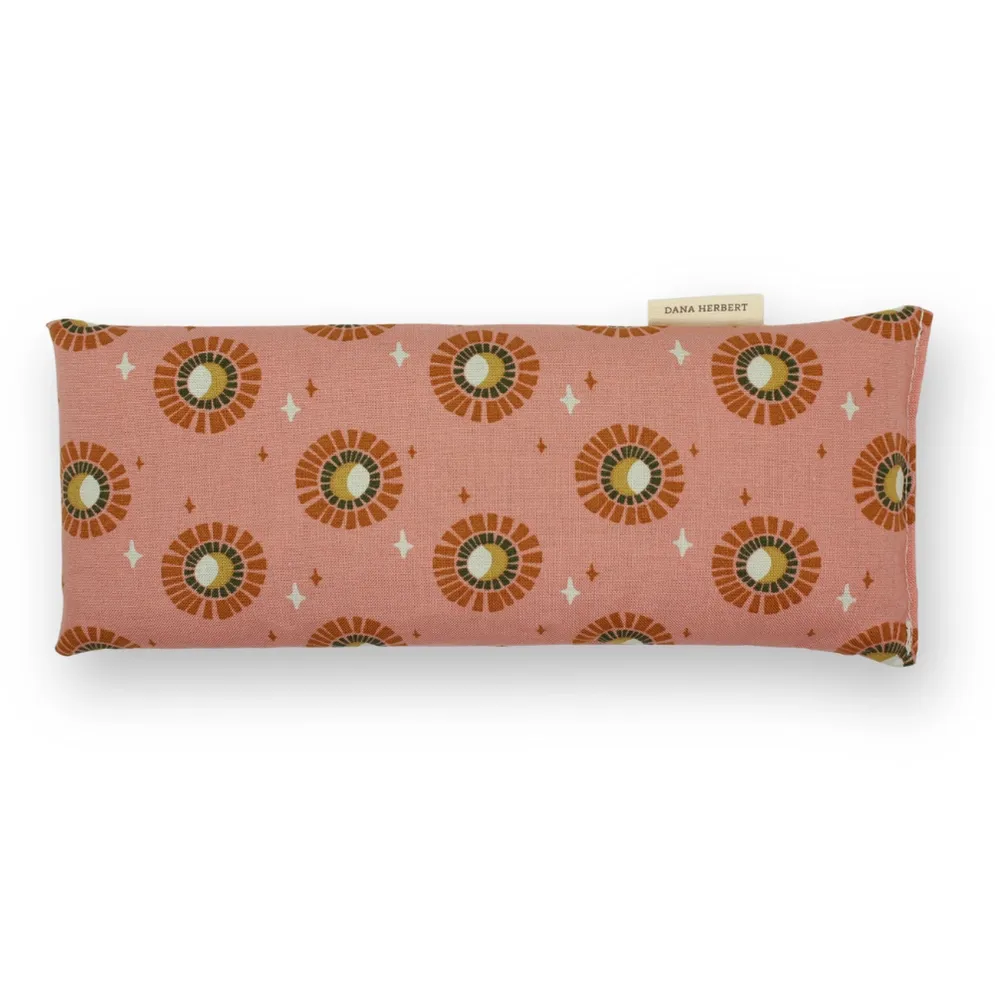 Eye Pillow - 454 | Sunburst on Terracotta Lavender