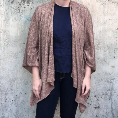 Heather Jersey Wrap - Blush