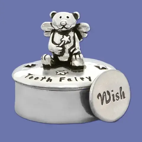 Toothfairy Teddy Box W/Coin