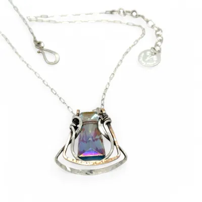 84065N Art Nouveau Crystal Necklace
