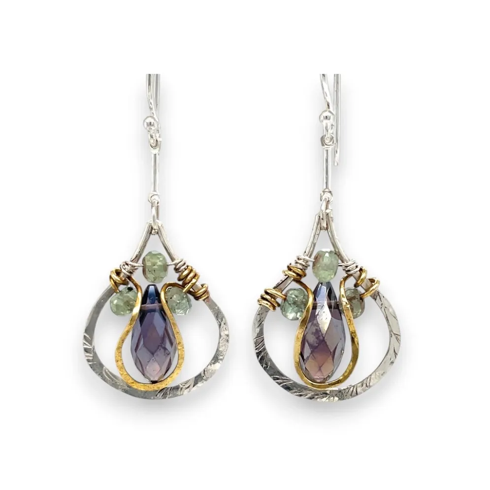 E83261 Thistle Kyanite Earrings