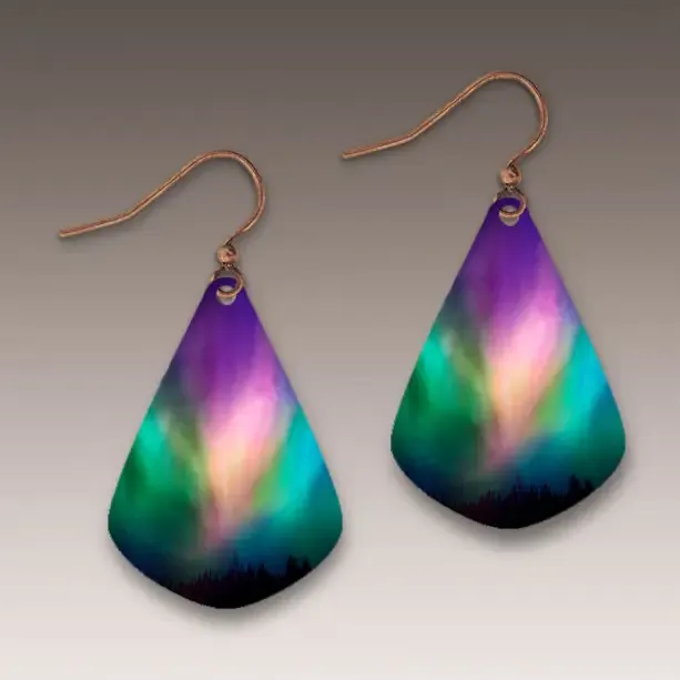 NL2JE Northern Lights Flowerbud Short Drop Earrings