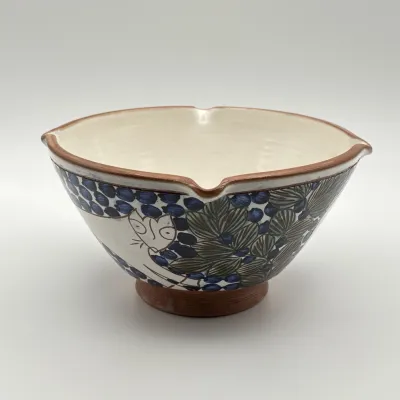 Egyptian Cat Pottery Bowl -