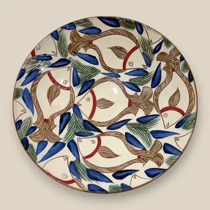 Fishes Pottery Platter