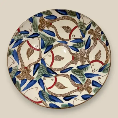Fishes Pottery Platter