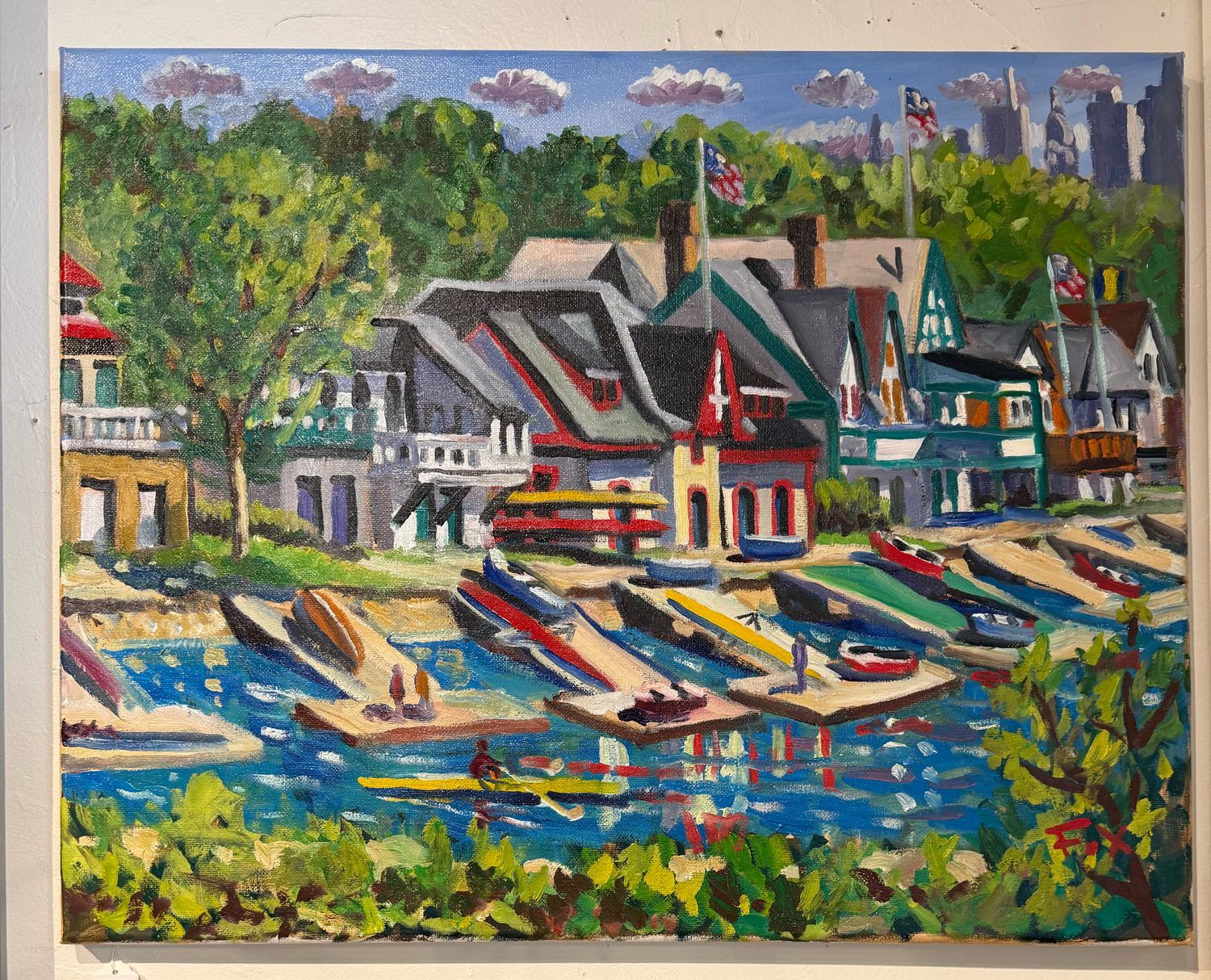 Boat House Row 16x20