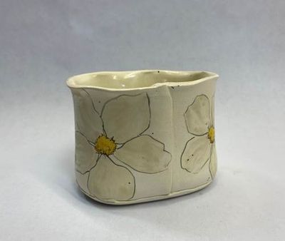 Daisy Planter - sepia tones