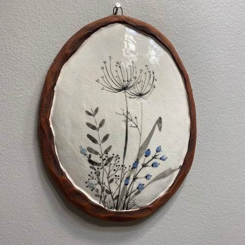 Whimsical floral wall