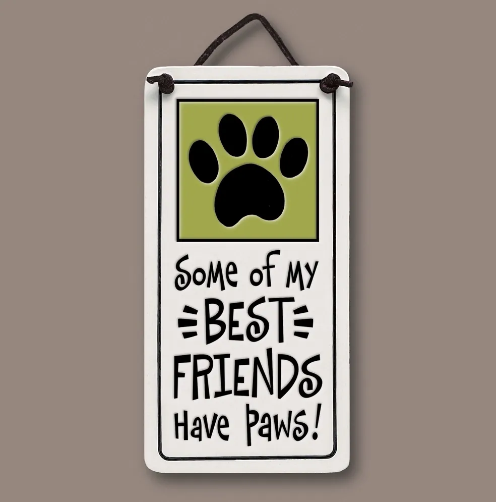 447 - Friends/Paws mini tag