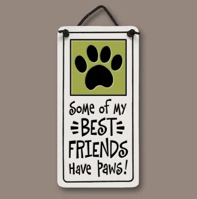 447 - Friends/Paws mini tag
