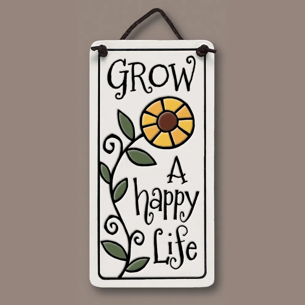 419 - Grow Happy Life mini tag