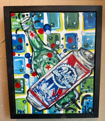 F*k Heineken , Pabst Blue Ribbon 8" X10"
