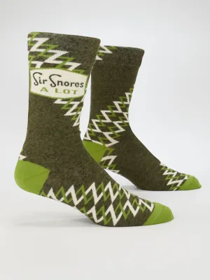 Sir Snores A Lot Men's Socks