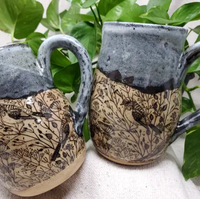 Birds &amp; branches mug