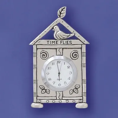 Time Flies Desk Clock