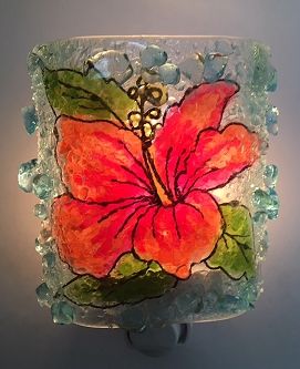 Tropical Hibiscus Night Light