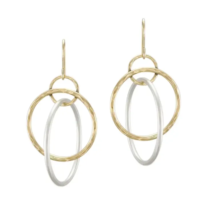 Interlocking Ring Earrings