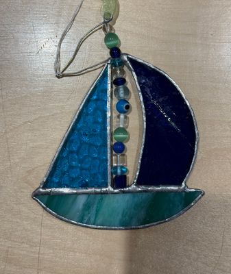 Sailboat Suncatcher 5"x6"