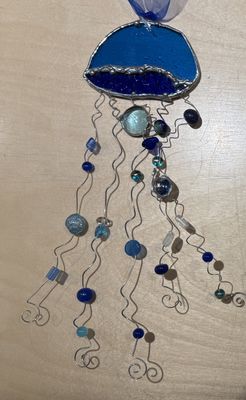 Jellyfish 4"x11" Blue