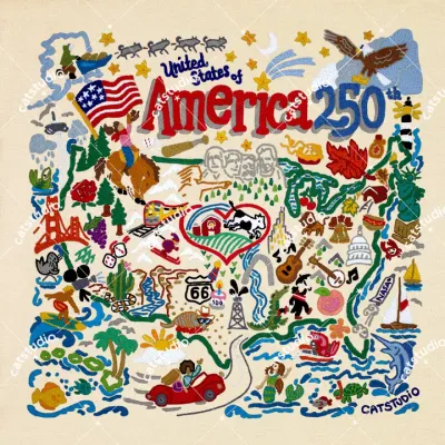 America 250 Fine Art Print - 8"x8"
