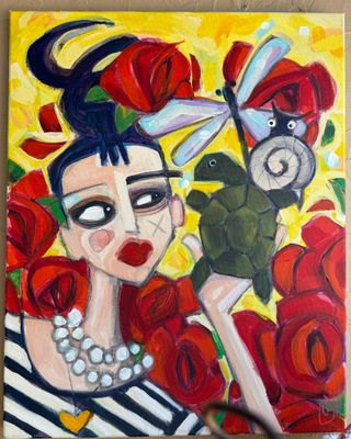 Garden Godess &amp; Totem 16x20