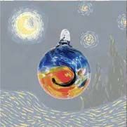 Starry Night Ornament 3"