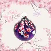 Cherry Blossom Ornament 3"