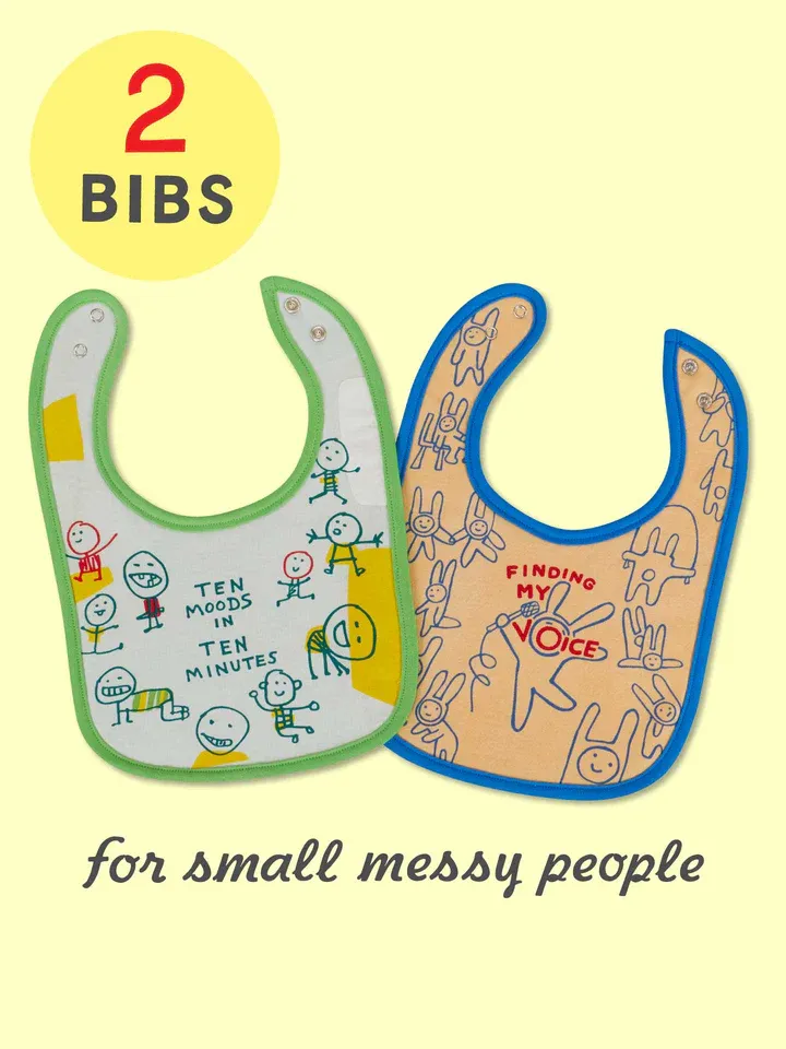 Ten Moods/ My Voice Baby Bibs