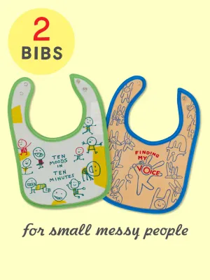 Ten Moods/ My Voice Baby Bibs