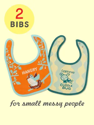 Hangry/ Cuddle Bug Baby Bibs