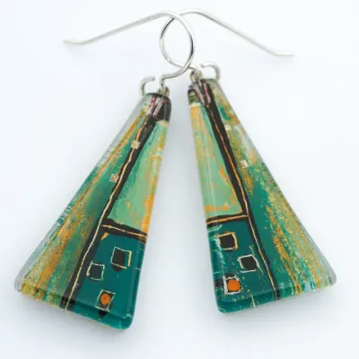 Grünhaus Lg Triangles Dangle Earrings