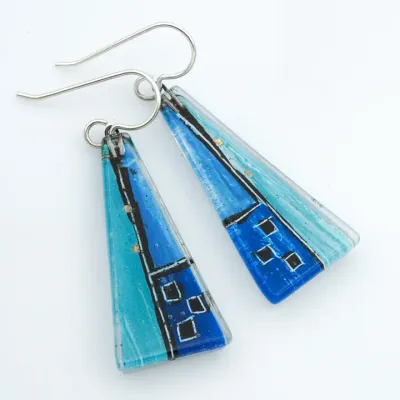 Blauhaus Large Triangle Dangle Earrings