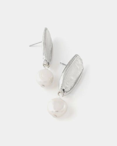 Ophira Pearl and Silvery Earrings