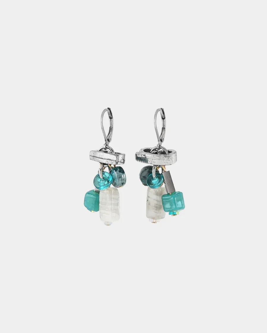 Juncus Teal Earrings